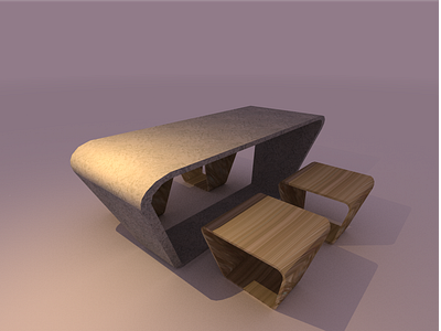 /loop/ dinner table and stools