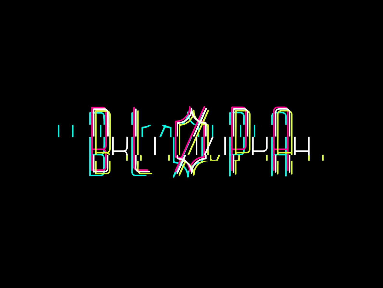 Bl Pa Glitch Logo Artwork By Paolo Falqui Bl Pa On Dribbble