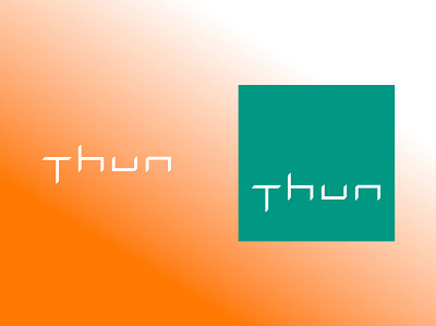 Thun Logo and Logotype art branding design gradient graphic design illustration logo logotype minimal vector