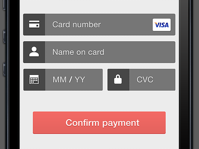 TTK Payment 7 app card flat ios ios7 iphone payment visa