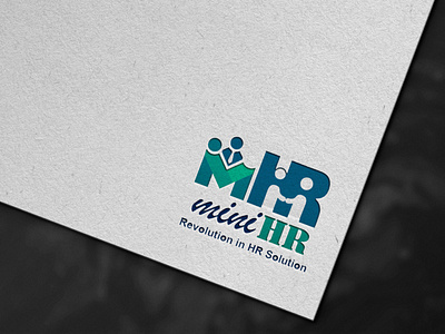 2D Flat Logo of Mini HR. art branding design flat graphic design icon illustrator logo vector