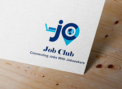 2D Vector Flat Logo of-Job club art branding design flat graphic design illustration logo vector