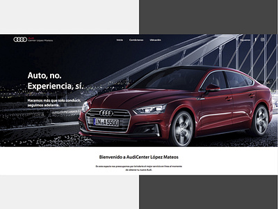 Audi - Home Screen design development landingpage web webdesign website