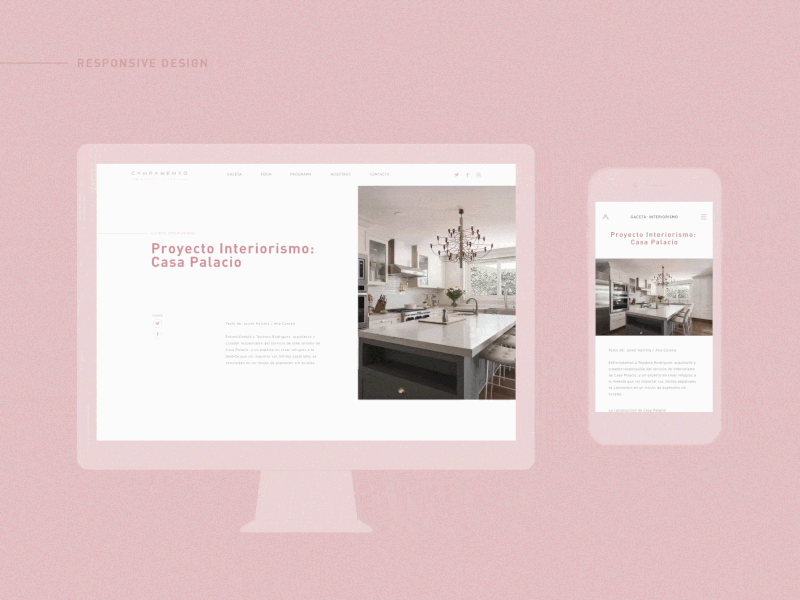 Campamento - Responsive design development uxui web webdesign website