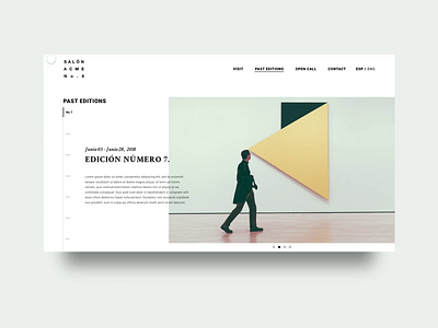 Salon Acme - Past Editions ui ux website