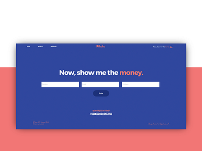 Piloto - Landing Page branding landingpage web webdesign