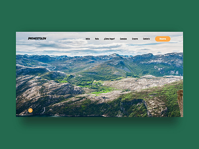 Preikestolen - Landing Page design development landingpage uxui web webdesign website