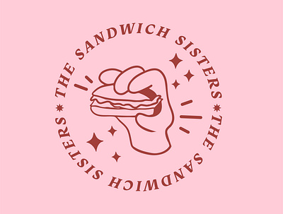 The Sandwich Sisters Branding brand branding design graphic design icon illustration illustrator logo logo design sandwich sandwich shop sticker sticker design