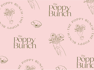 Logos + Icons for The Poppy Bunch brand branding course branding design graphic design icon icon design illustration illustrator logo logo design
