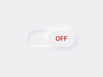 Neumorphic Switch animation clean ui minimal neumorphic neumorphism switch