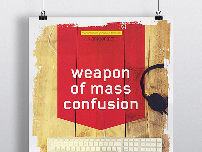 Posters Klantcontact Mock Up graphic design poster design