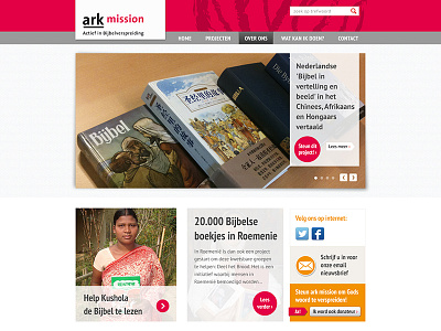 Ark Mission Homepage V2b ark mission homepage. style tile ui webdesign