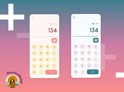 Calculator App DailyUI adobexd app dailyui design minimal typography ui uidesign ux