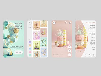 Art Deco App app app concept app design app development figma graphic design product design prototype ux