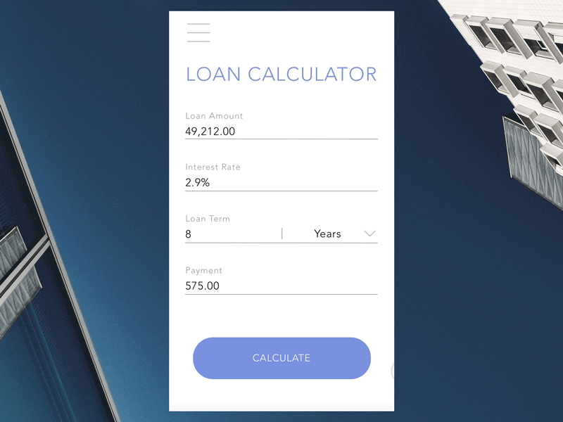 Daily UI challenge #004 — Calculator