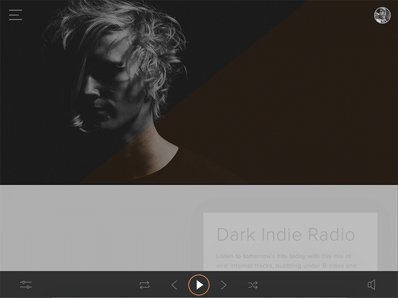 Daily UI challenge #009 — Music Player dailyui