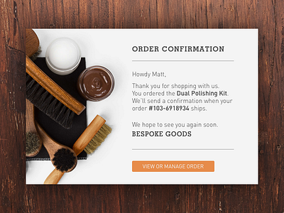 Daily UI challenge #017 — Email Receipt dailyui