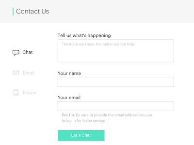 Daily UI challenge #028 — Contact dailyui