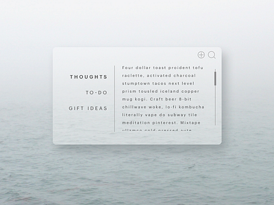 Daily UI challenge #065 — Notes Widget