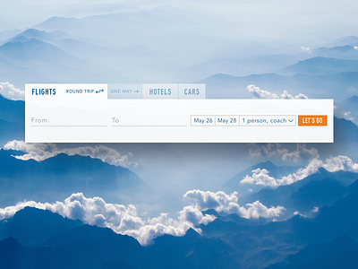 Daily UI challenge #068 — Flight Search dailyui