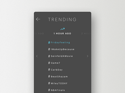 Daily UI challenge #069 — Trending