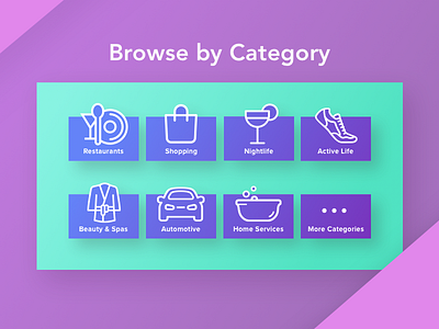 Daily UI challenge #99 — Categories