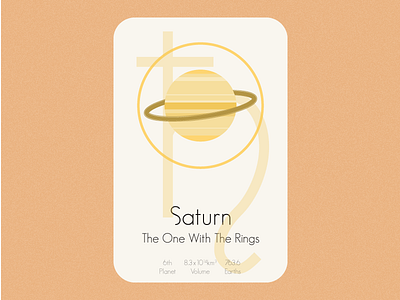 Space Cards Saturn WIP card illustrator planet saturn space