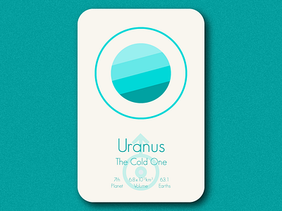 Space Cards Series (2/9) - Uranus astrology card illustrator planet space uranus