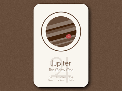 Space Card Series (4/9) - Jupiter astrology card illustrator jupiter planet space