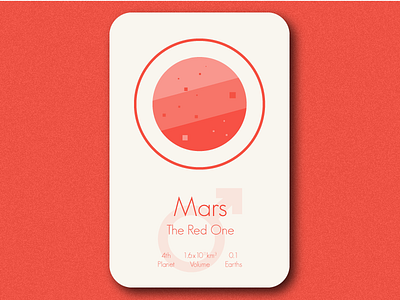 Space Card Series (5/9) - Mars