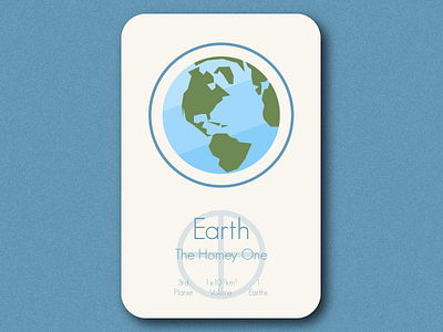 Space Card Series (6/9) - Earth astrology card earth illustrator planet space