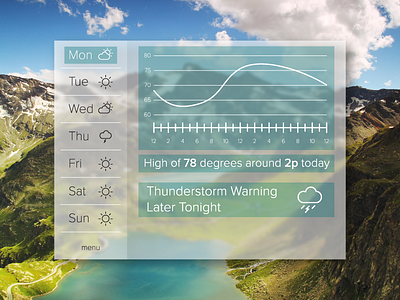 Weather App - Concept 01 WIP