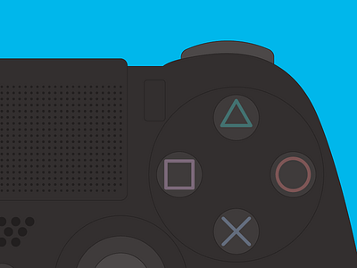 PS4 Controller - Right controller illustrator playstation ps4 vector art