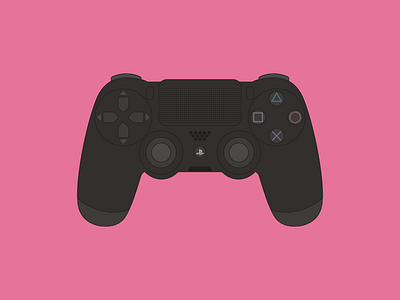 PS4 Controller - Full controller illustrator playstation ps4 vector art