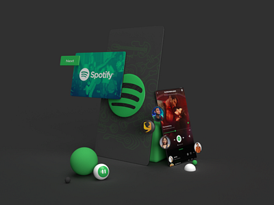 Spotify App UI/UX Redesign 3d branding design graphic design illustration illutration logo ui ux vector