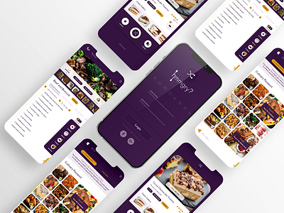 Mobile Interface Design & Prototype | Hmmgry Meal Randomizer App
