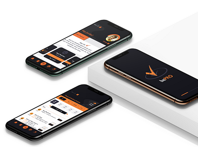 Mobile Interface Design | BePro Mobile App app branding graphic design graphic design interactive prototype mobile app mobile design mobile interface ui ux ux research
