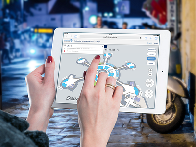 Abu Dhabi Airport App uiux webdesign