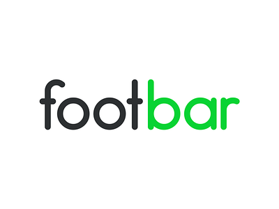 footbar app football footbar futbar logo sports typography