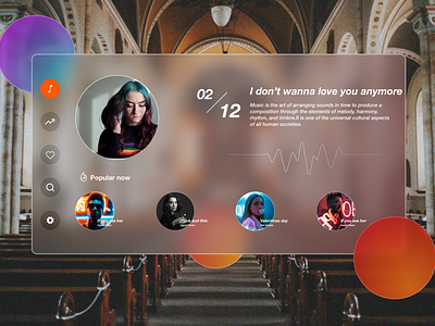 Music app UI Design