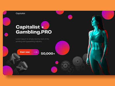 GYM web UI design