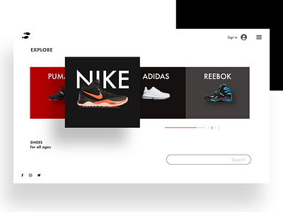 Shoes Web Design