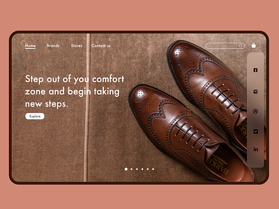 Shoe shopping web Design 3d animation app branding date design graphic design illustration logo ui ux vector
