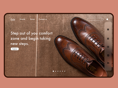 Shoe shopping web Design