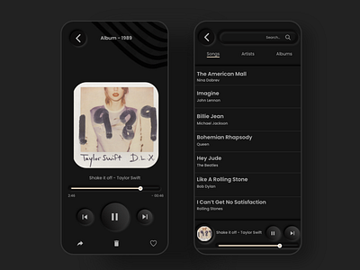 Music App UI Concept