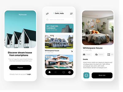 Real estate app design