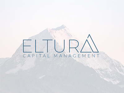 Eltura Capital Management | Finance Logo blue color palette capital management logo finance branding finance logo logo design