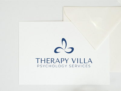 Therapy Villa | Therapy Logo blue branding blue color palette logo design psychology logo therapy branding therapy logo