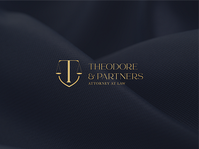 Theodore & Partners | Lawyer Logo gold color palette law branding law logo lawyer branding lawyer logo