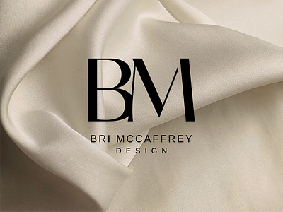 Bri McCaffrey Design | Interior Design Logo black and white interior design branding interior design logo logo design